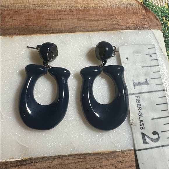 Coach Large Signature Enamel Earrings - Picture 8 of 9